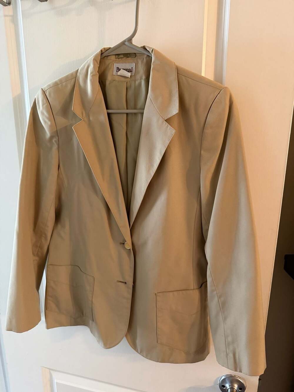 Personal Vintage Khaki Blazer Jacket Size 10